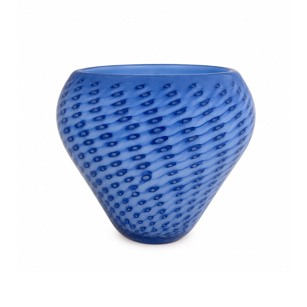 Vaso de Murano Fragola Azul M 18x16cm