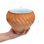 Vaso de Murano Fragola Terracota M 18x16cm