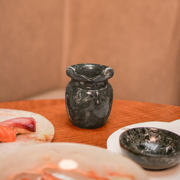 MINI JARRA ONIX PRETA 9X10CM