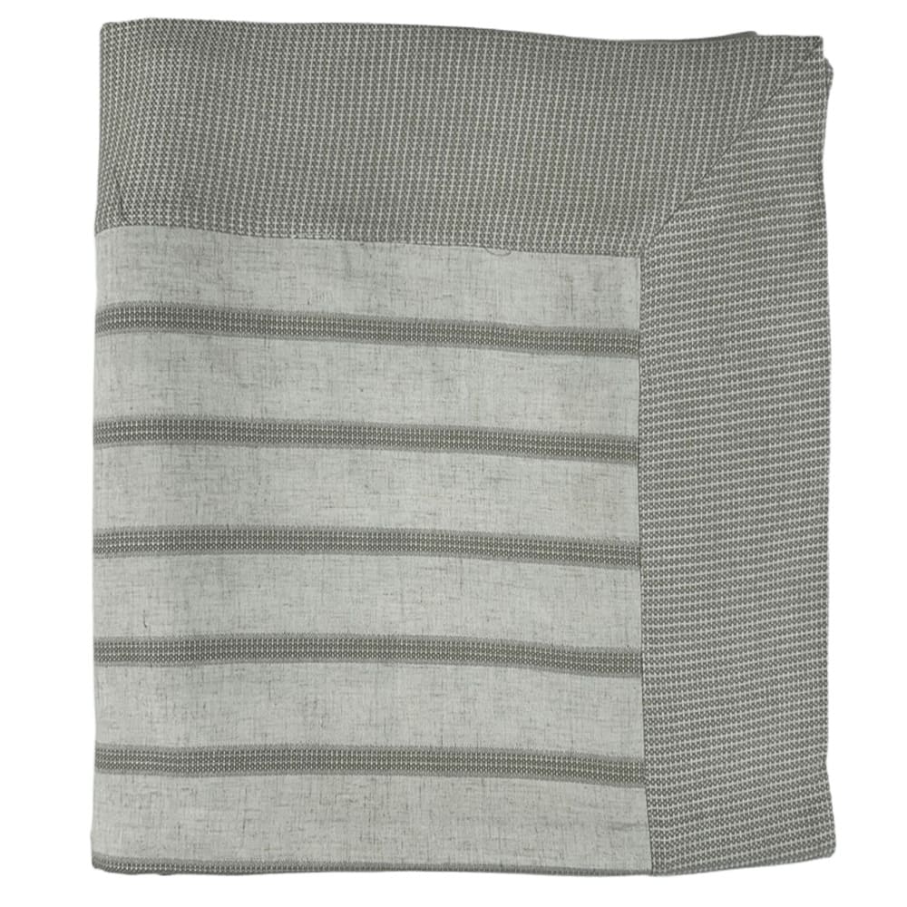 TOALHA DE MESA ALGODÃO MISTO PARIS BEGE 160x220 - 6 LUGARES
