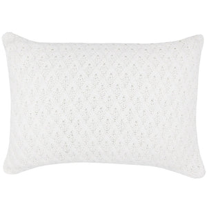 CAPA DE ALMOFADA TRICOT PLUS LOSANGOS OFF WHITE 50X35