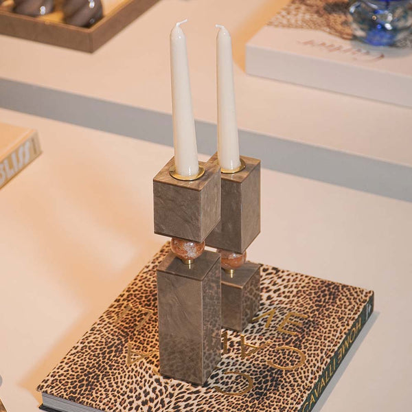 CASTIÇAL QUARTZO FENDI P 20X5CM