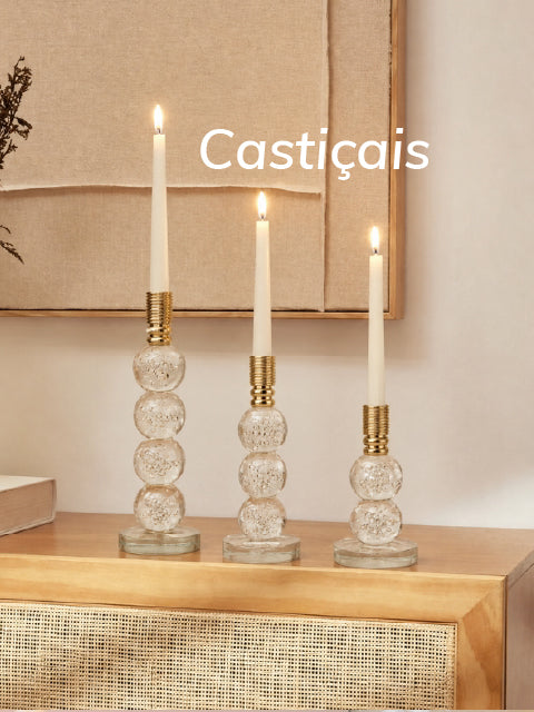 Castiçais design exclusivo na Lolahome
