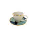 XÍCARA DE CAFÉ PORCELANA GOLD DÉCO 80ML