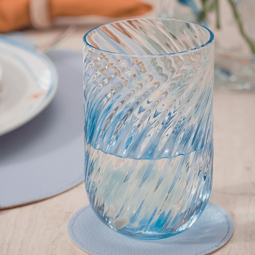 COPO DE MURANO FLOW AZUL 500ML