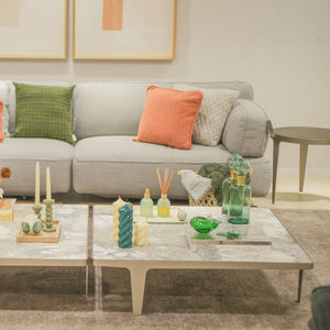 CAPA DE ALMOFADA BOUCLÉ ECO LARANJA 50X50 CM