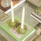 VELAS PARA CASTIÇAL TWIST MARFIM 25 CM - 02 UNIDADES