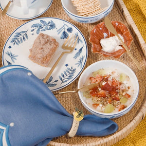 COLHER PARA APERITIVO GEOMETRIC DOURADA