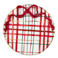 PRATO BOLO/PANETONE PINTADO À MÃO COM OURO