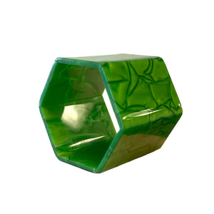 PORTA GUARDANAPO ACRÍLICO GEOMETRIC VERDE