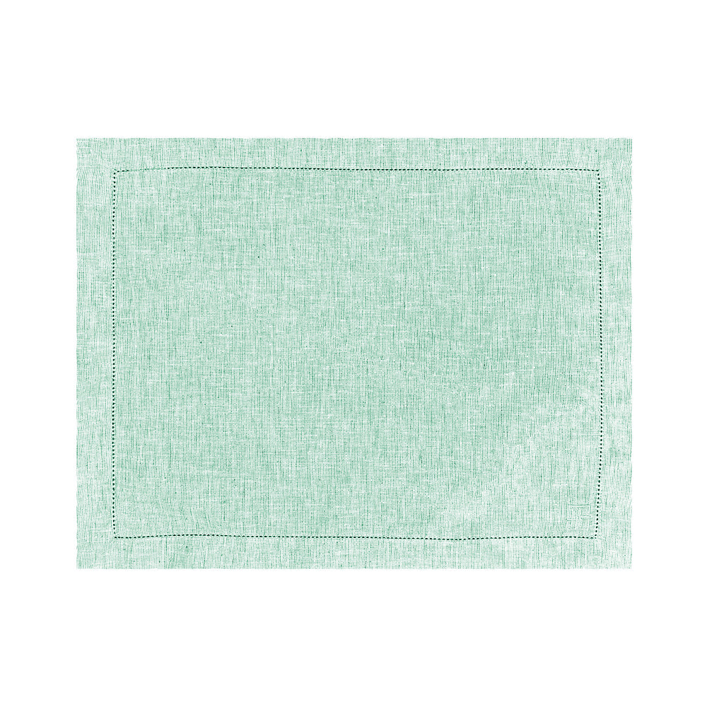 JOGO AMERICANO SUMMER COM PONTO AJOUR VERDE 50X39CM