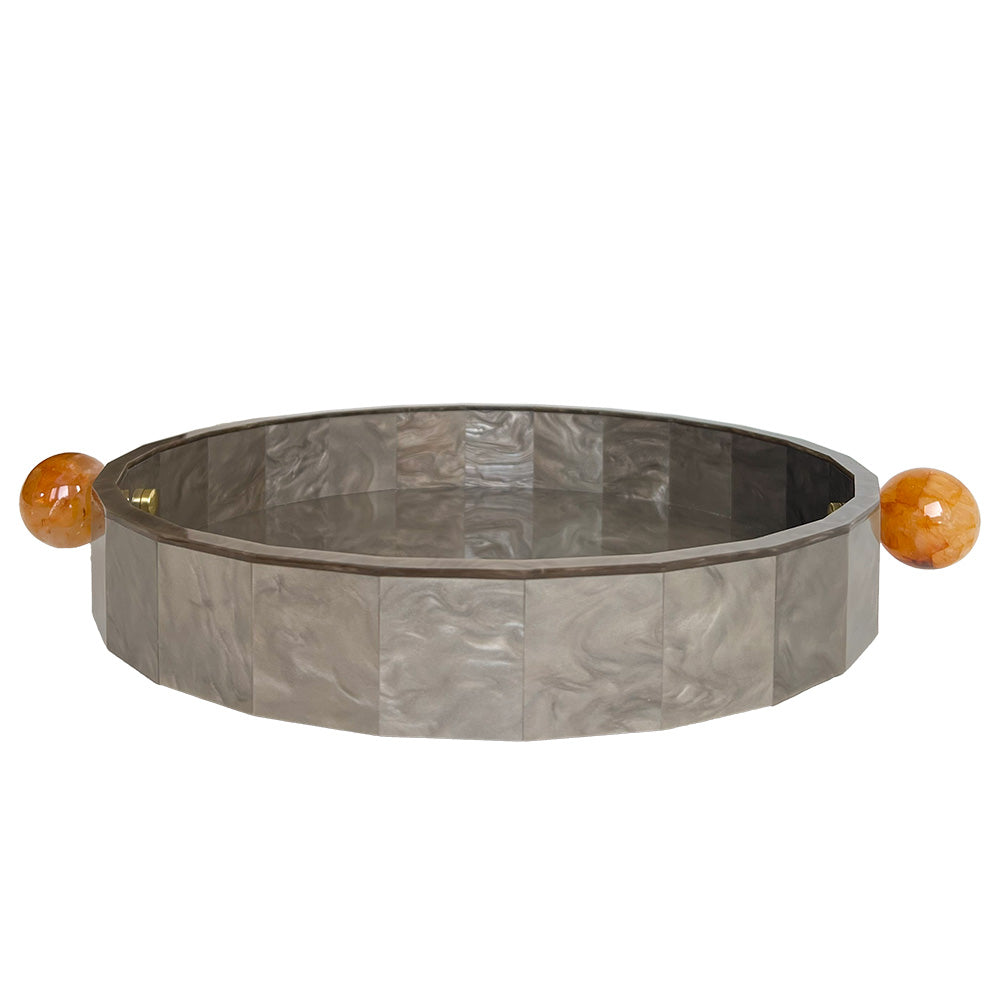 BANDEJA REDONDA QUARTZO FENDI 34CM
