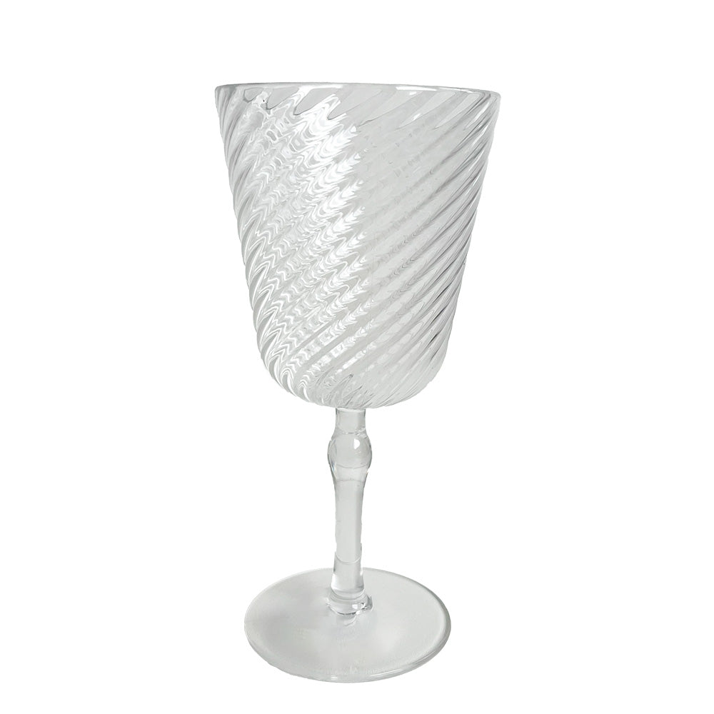 TAÇA ACRÍLICO WAVES TRANSPARENTE