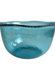 SALADEIRA ACRÍLICO BUBBLE AZUL 28 x 15(h) cm