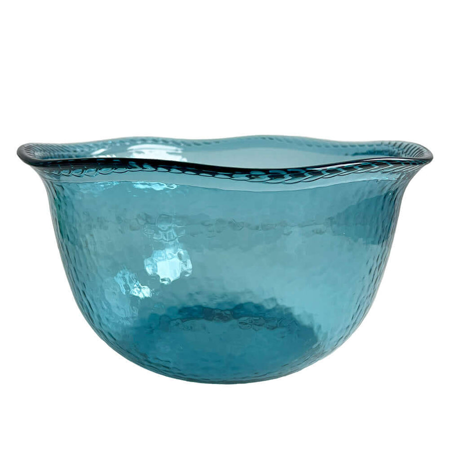 SALADEIRA ACRÍLICO BUBBLE AZUL 28 x 15(h) cm