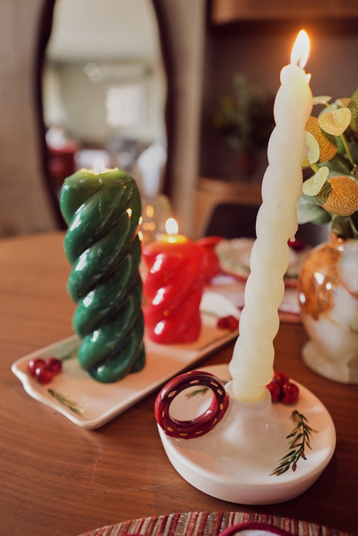 VELAS PARA CASTIÇAL NUVEM MARFIM  26CM - 02 UNIDADES