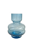 VASO DE VIDRO AZUL CELESTE P  9 x 22(h) cm