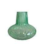 VASO DE VIDRO GOTA VERDE FLORESTA G 25CM