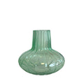VASO DE VIDRO GOTA VERDE FLORESTA M 20CM