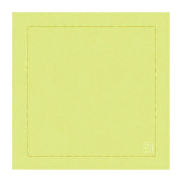 GUARDANAPO LINHO VISCO BARRA LARGA PREMIUM AMARELO 55X55CM