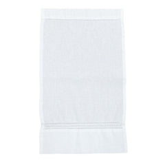 TOALHA DE LAVABO EM LINHO PURO TRIPLO AJOUR 30 X 50 CM