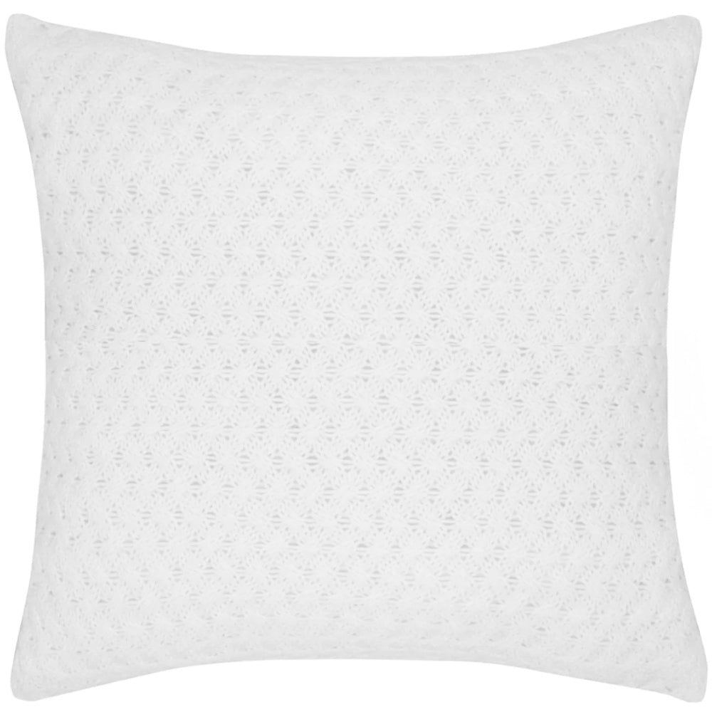 CAPA DE ALMOFADA TRICOT PLUS CESTARIA OFF WHITE 50X50 CM