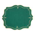 JOGO AMERICANO LINHO PURO ÁRVORE DE NATAL VERDE 48X38CM