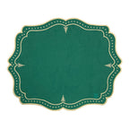 JOGO AMERICANO LINHO PURO ÁRVORE DE NATAL VERDE 48X38CM