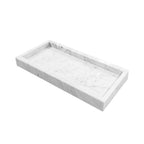 BANDEJA MÁRMORE BRANCA CLEAN  11X27CM