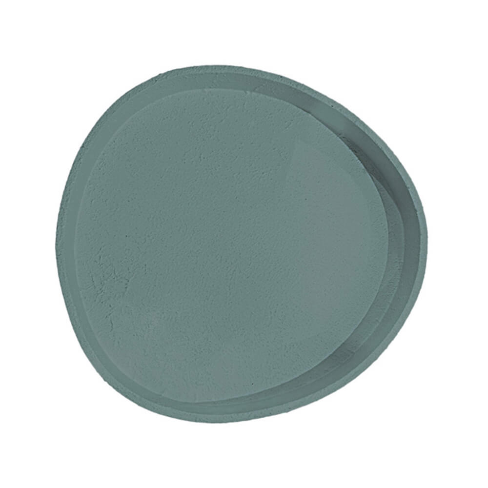 BANDEJA LACA TEXTURA VERDE CELADON G 41X38CM