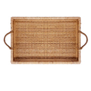 BANDEJAS EM MADEIRA E FIBRA RATTAN COUNTRY G   54 x 38 x 6 CM (H)