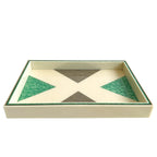 BANDEJA MOSAICO NIRVANA MARFIM 35X24CM