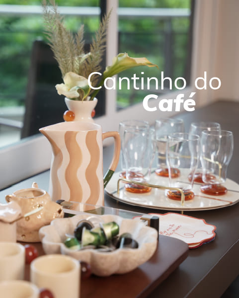 Decore o cantinho do cafe com charne e sofisticação
