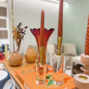 CASTIÇAL DE METAL E ACRÍLICO ECLAT G