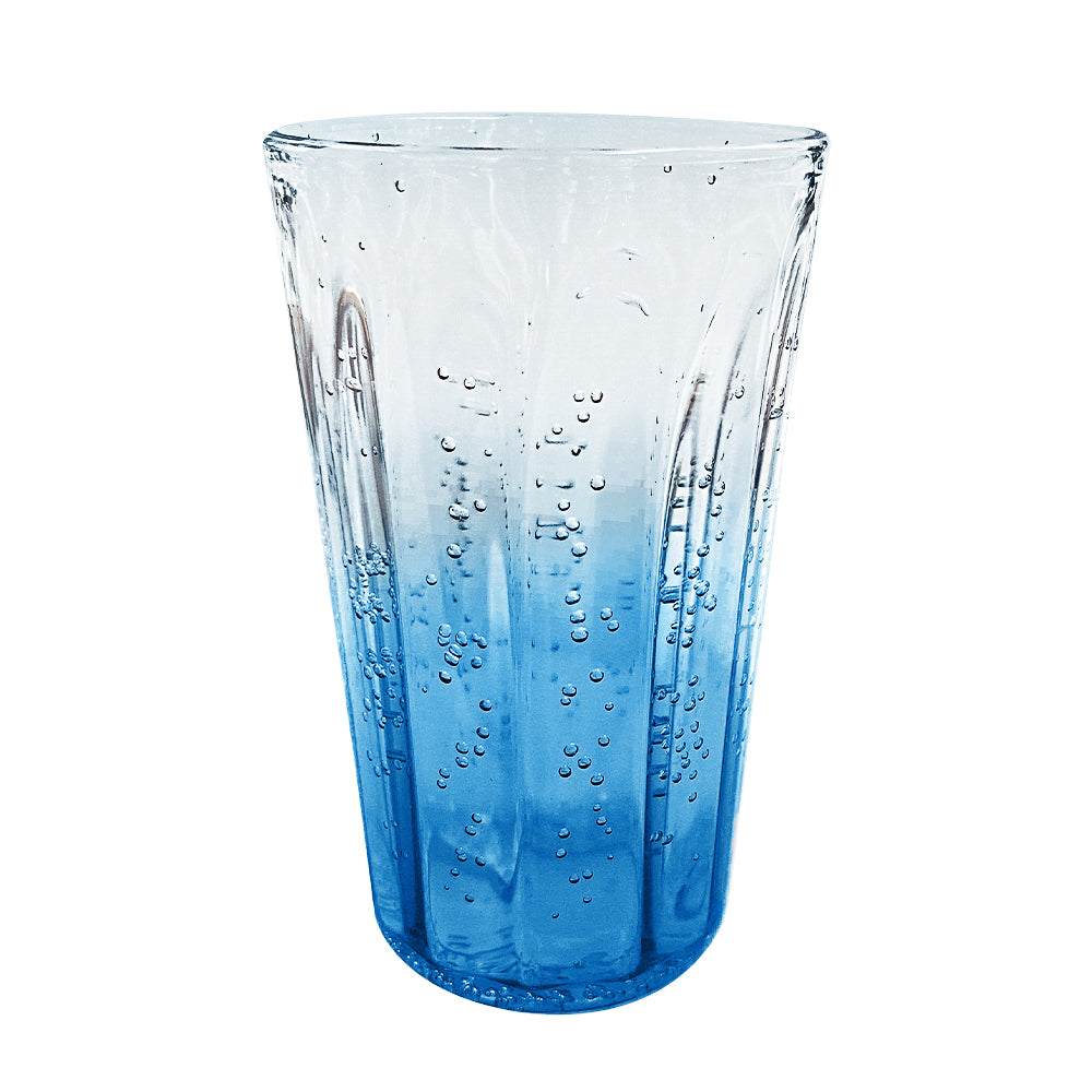 COPO LONGO DE ACRÍLICO DEGRADE AZUL 590ML