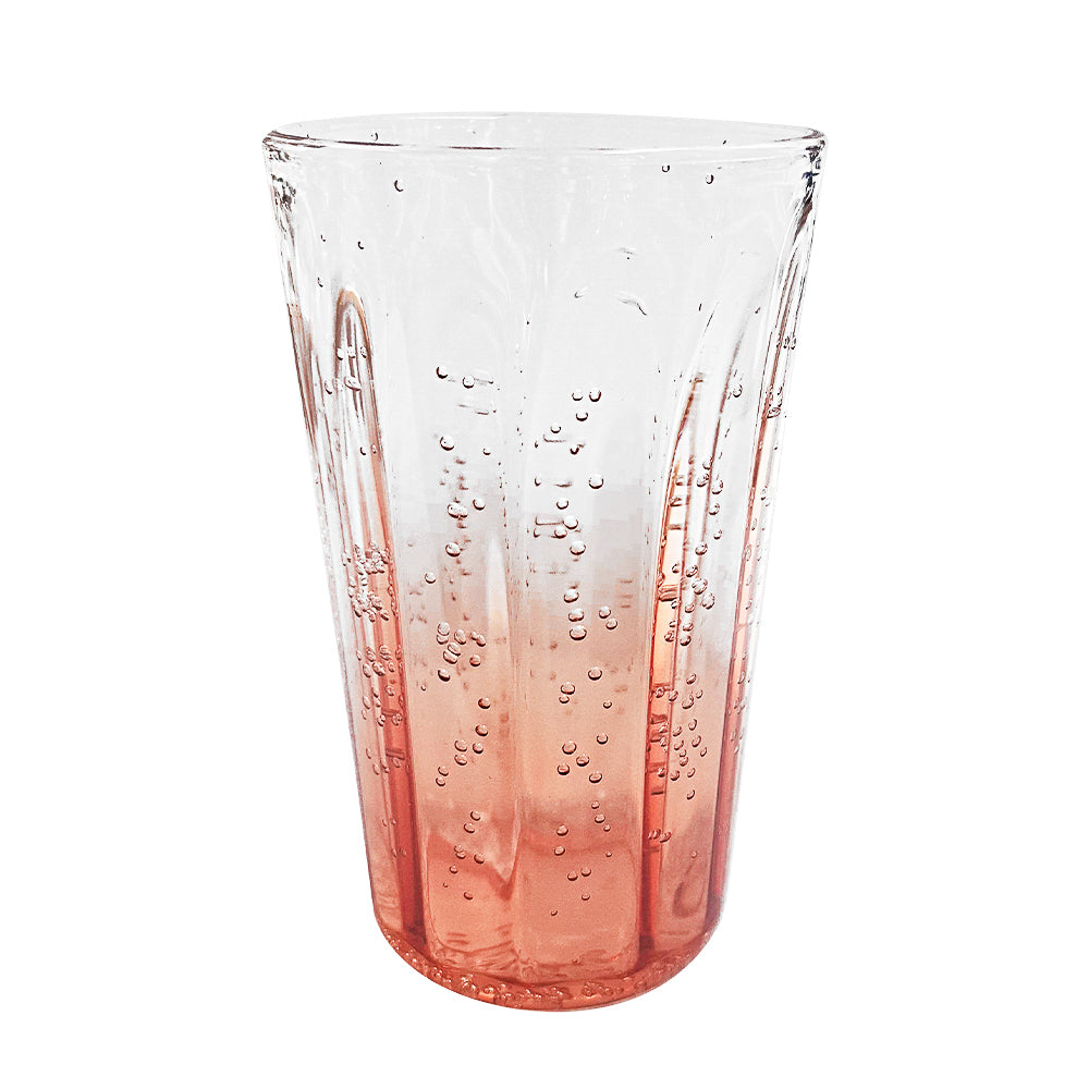 COPO LONGO DE ACRÍLICO DEGRADE LARANJA 590ML