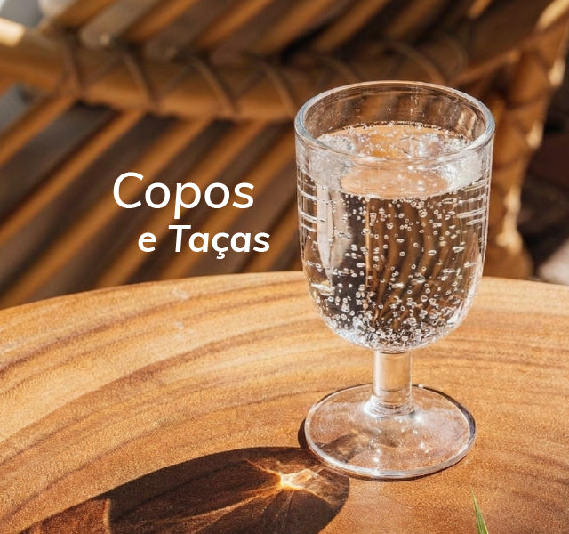 Linha de copos e taças design unico e diferenciado