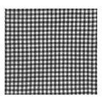 GUARDANAPO VICHY DE ALGODÃO PRETO 50X50CM