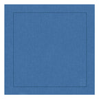 GUARDANAPO DE LINHO PURO BARRA LARGA PREMIUM AZUL 55X55CM