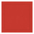 GUARDANAPO DE LINHO PURO BARRA LARGA PREMIUM VERMELHO 53,5X53,5CM