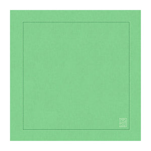 GUARDANAPO DE LINHO VISCO BARRA LARGA PREMIUM VERDE