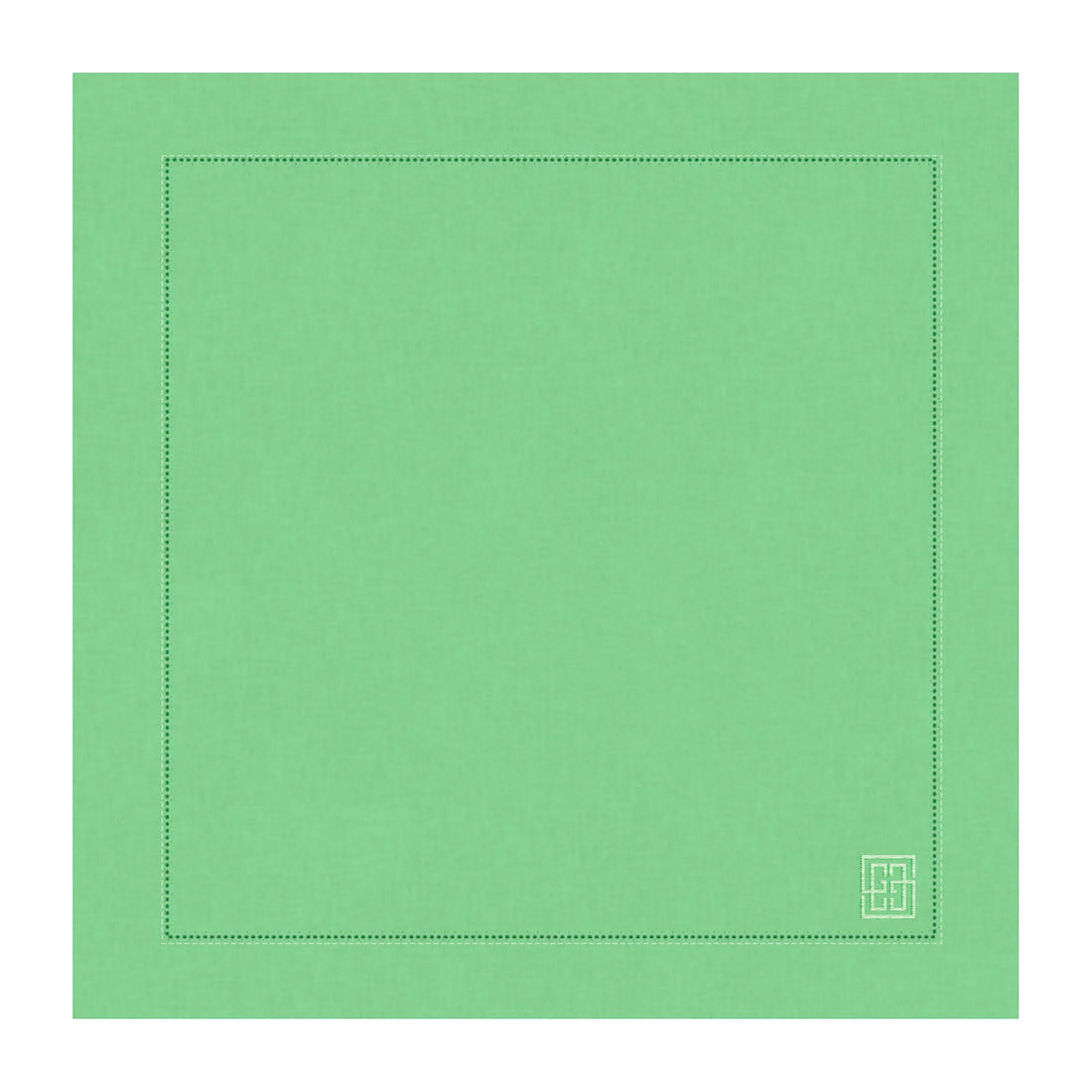 GUARDANAPO DE LINHO VISCO BARRA LARGA PREMIUM VERDE