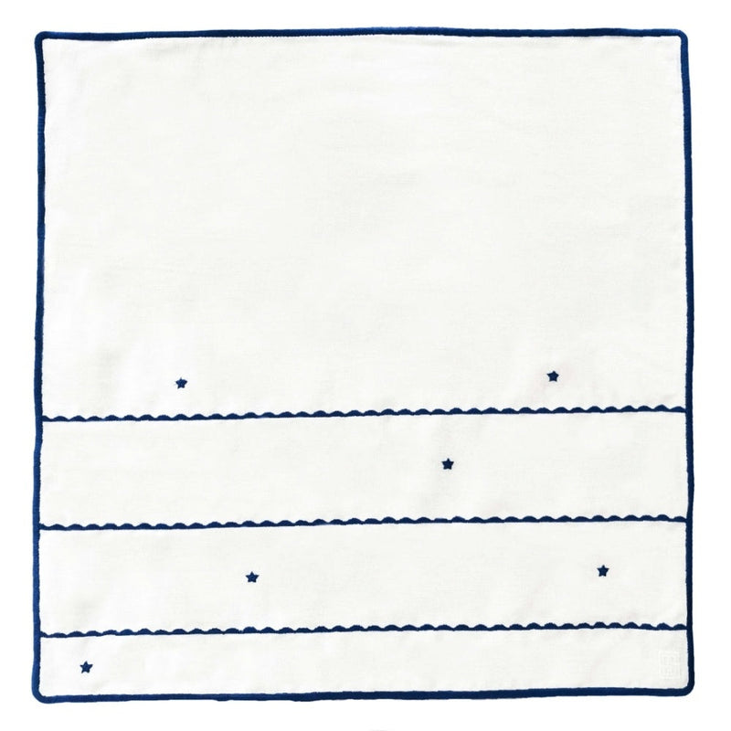 GUARDANAPO DE LINHO GIARDINO AZUL MARINHO 50X50 CM