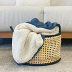 MANTA DE TRICOT COZY AZUL 130X175