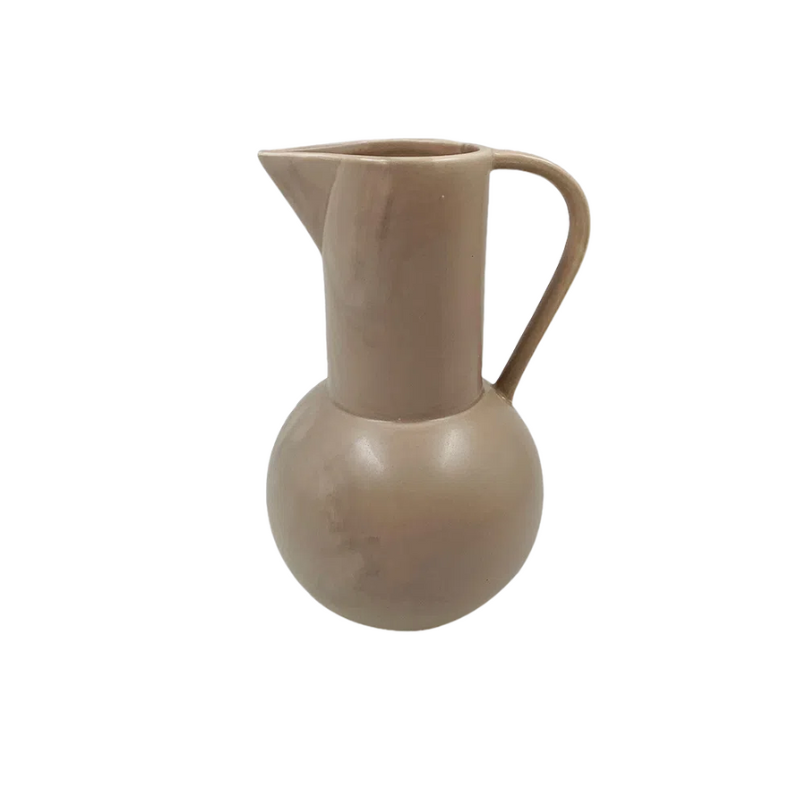 VASO DE CERÂMICA JARRA CINZA 18 X 25 (H) CM