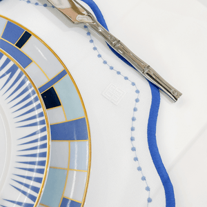 JOGO AMERICANO IMPERMEÁVEL BREEZE OVAL AZUL 47X36CM