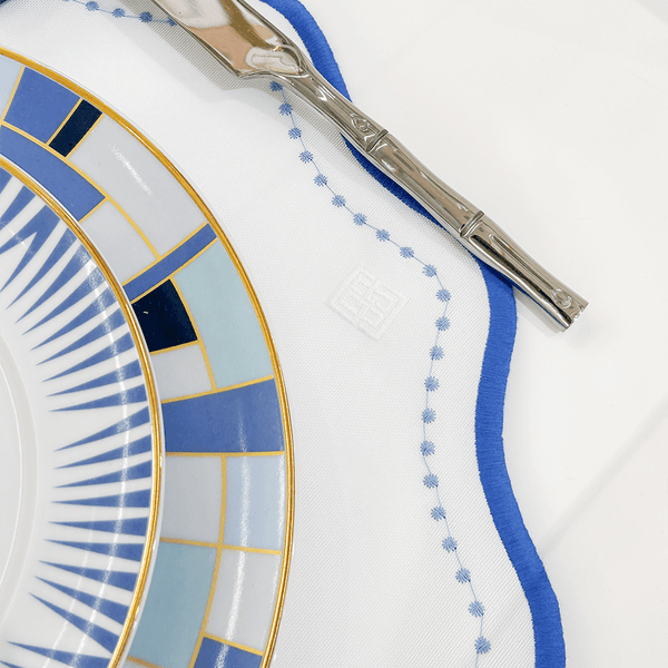 JOGO AMERICANO IMPERMEÁVEL BREEZE OVAL AZUL 47X36CM