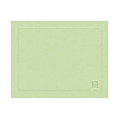 JOGO AMERICANO DE LINHO PURO BARRA LARGA PREMIUM VERDE GUACAMOLE