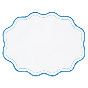 JOGO AMERICANO IMPERMEÁVEL BREEZE OVAL AZUL 47X36CM