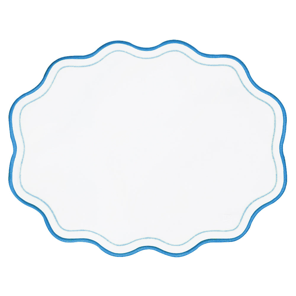 JOGO AMERICANO IMPERMEÁVEL BREEZE OVAL AZUL 47X36CM